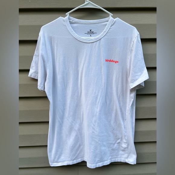 Birddogs size L white logo graphic back tee shirt men’s golf - Picture 3 of 3